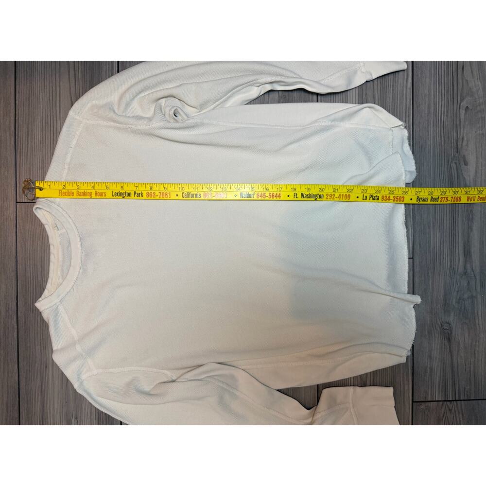 rag & bone Size Large Men's Cream Pullover Shirt Casual - Picture 6 of 7